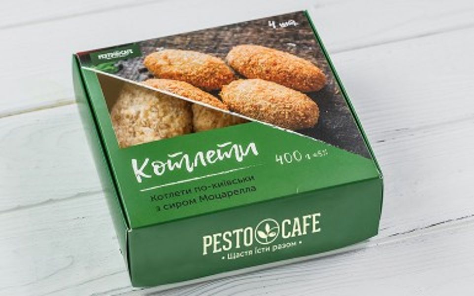 Фото Котлети по-київськи з сиром Моцарелла в Pesto Cafe