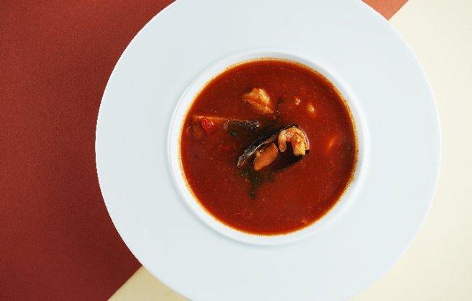 Фото Пікантний томатний суп з морепродуктами  в Antwerpen