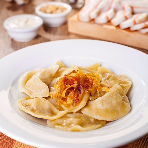 Фото С картофелем и шкварками в Petrus-ь