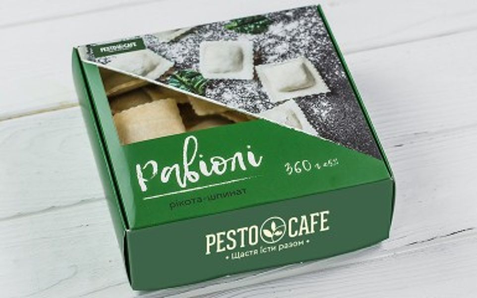 Фото Равіолі з сиром Рікота та шпинатом у Pesto Cafe